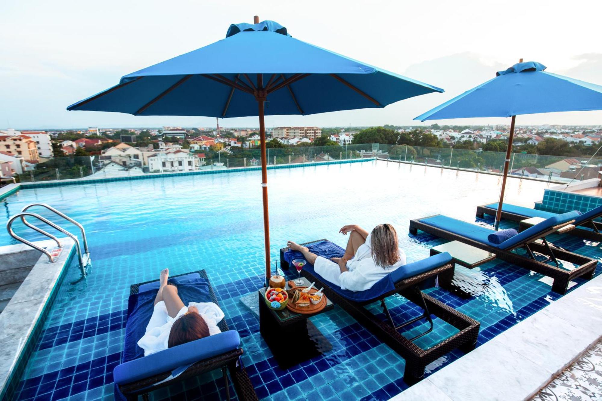 Qualia De Hotel Hoi An - Rooftop Bar City View Eksteriør billede