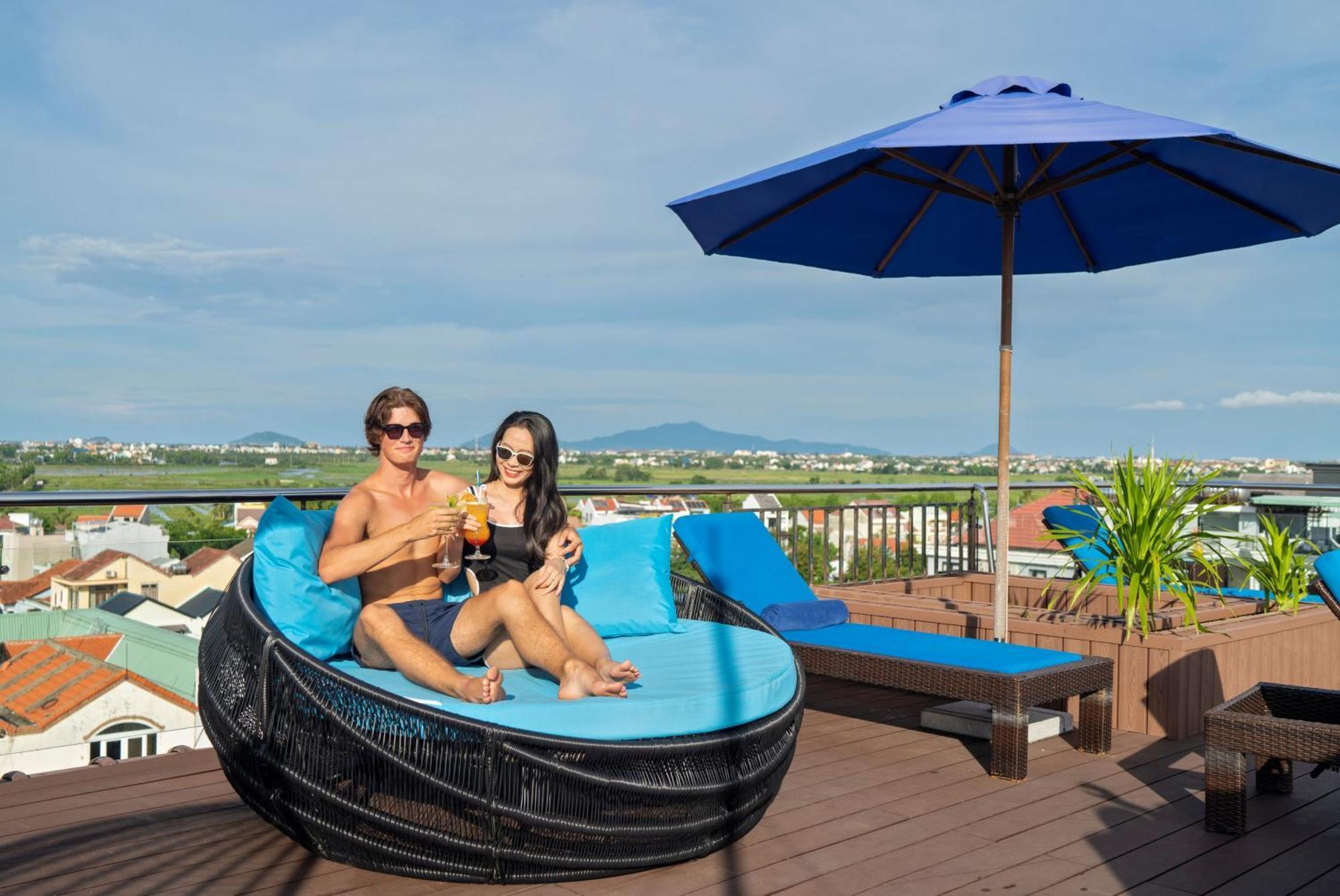 Qualia De Hotel Hoi An - Rooftop Bar City View Eksteriør billede