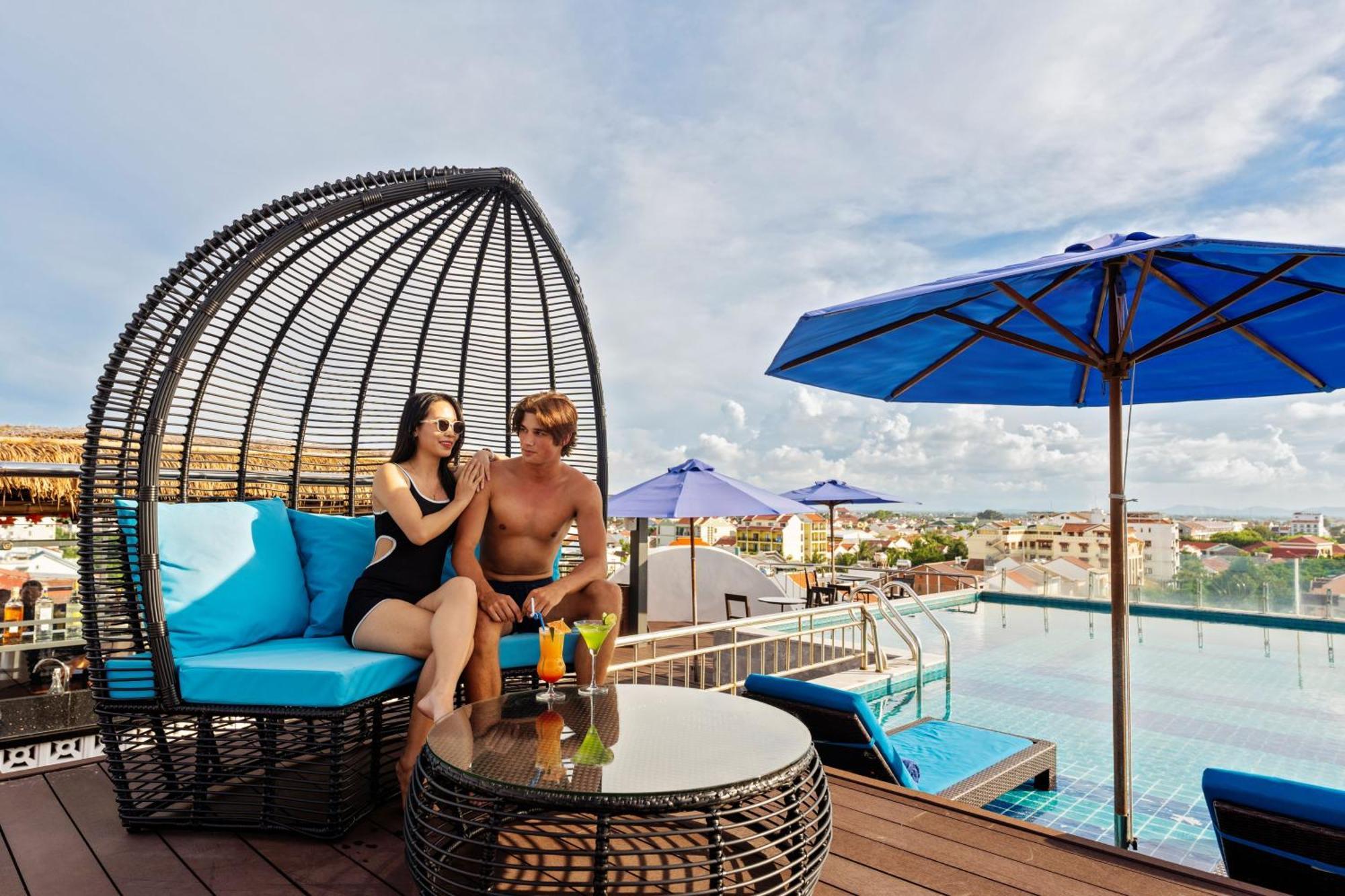 Qualia De Hotel Hoi An - Rooftop Bar City View Eksteriør billede